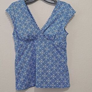 Lands' End Womens Tankini Swimsuit Size 8